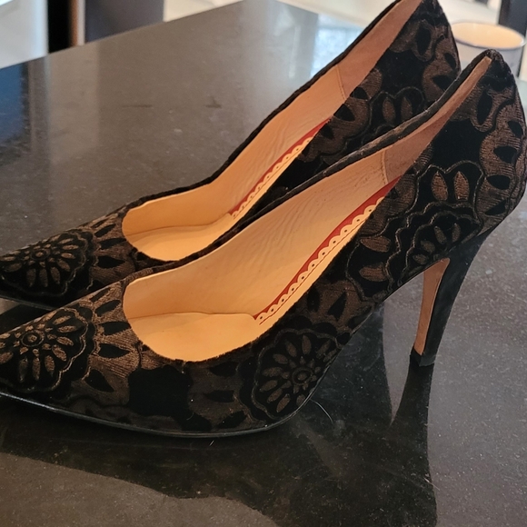 Johnston & Murphy pumps, velvet pattern - Picture 6 of 6